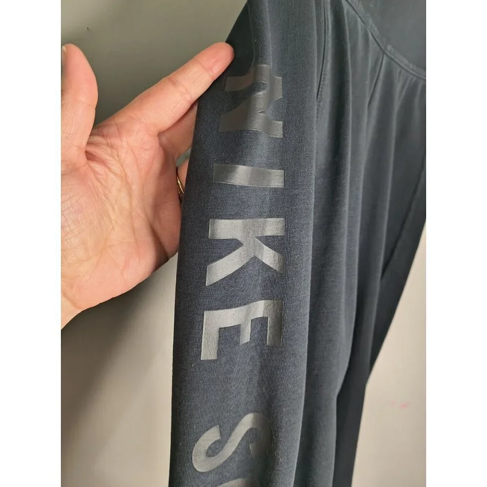 Nike Sportswear Athletic Legging Pants Black Women’s Size Medium Side Spellout